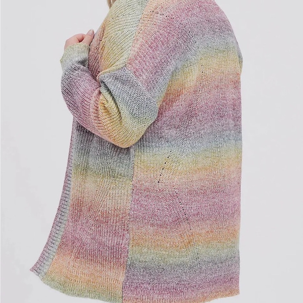 Torrid Multicolor Open-Front Cardigan - Picture 3 of 5